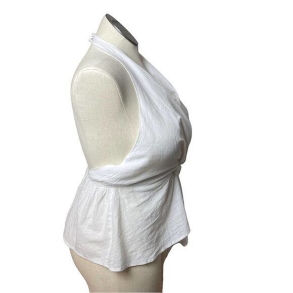 River Island Resort Wear White Tie Front Halter, Vacation, Beachy, Cruise US 10 - Picture 12 of 16
